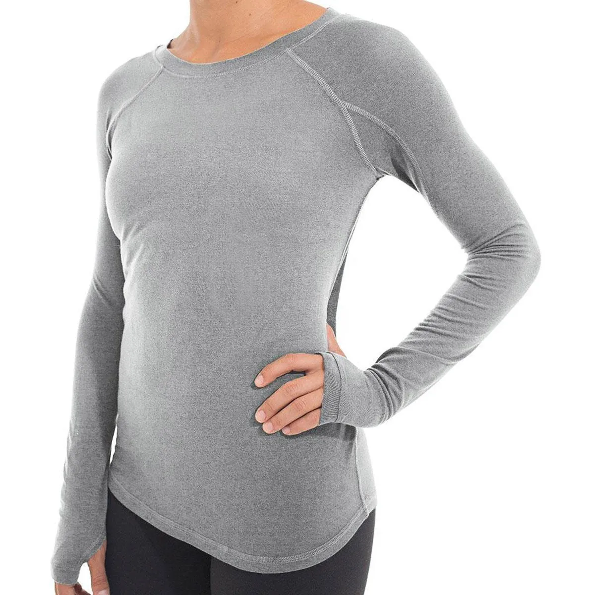 Hypoallergenic fabric Multi Purpose Layering Women's Bamboo Midweight Long Sleeve