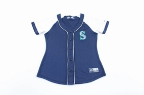 Functional Performance Women's Majestic Seattle Mariners Embroidered Baseball Jersey