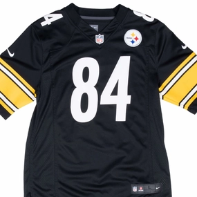 VINTAGE NFL PITTSBURGH STEELERS BROWN #84 NIKE JERSEY 2000S LARGE Raglan Sleeve