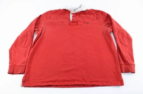 90's Polo By Ralph Lauren Red Polo LS Shirt Sporty Top Fashionable Layer