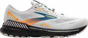Brooks Adrenaline GTS 23 GORE-TEX Mens Running Shoes - Grey treadmill running footwear cushioned flexible shoes