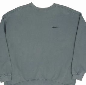 Daily Minimal VINTAGE NIKE CLASSIC SWOOSH PINE GREEN SWEATSHIRT 1990S SIZE 2XL