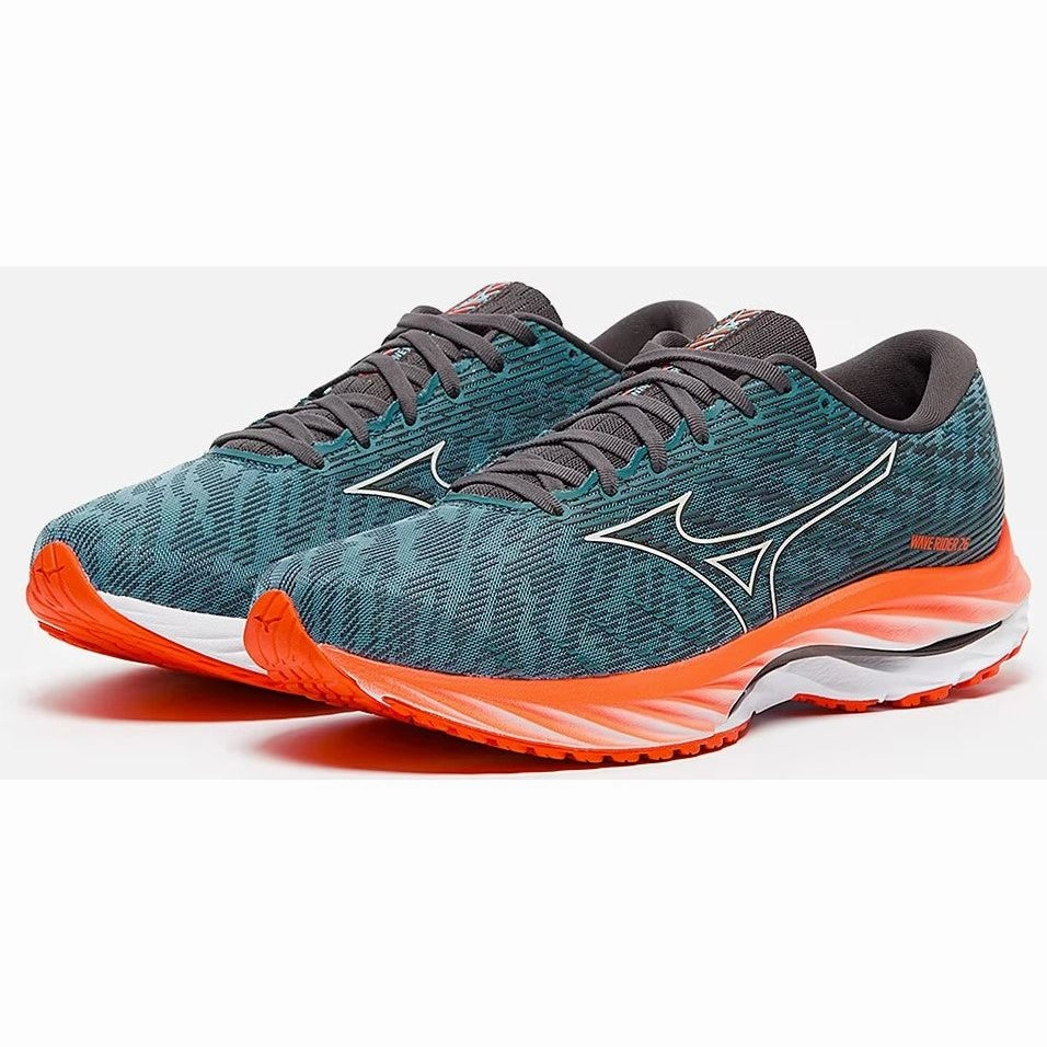 Mizuno Wave Rider 26 Mens Running Shoes - Blue veteran running footwear Cutting - edge
