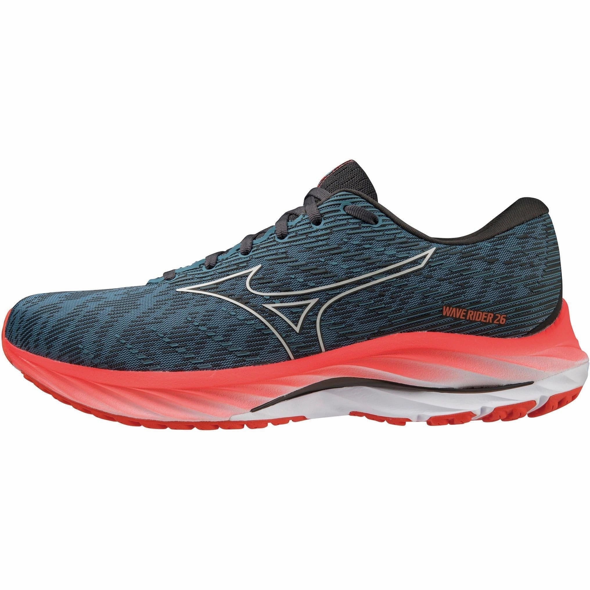 Mizuno Wave Rider 26 Mens Running Shoes - Blue Adaptive Airflow Channels