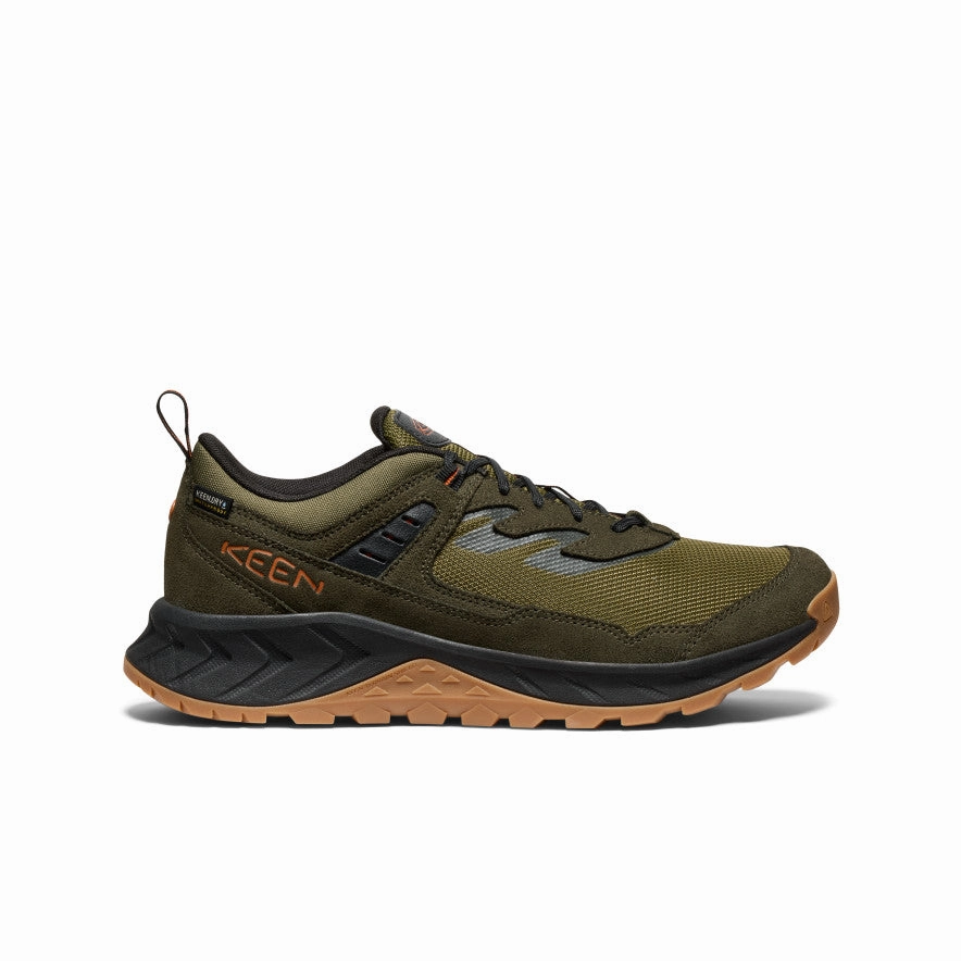 Men's Hightrail Waterproof Hiking Shoe  |  Winter Moss/Gold Flame Leather Upper Training