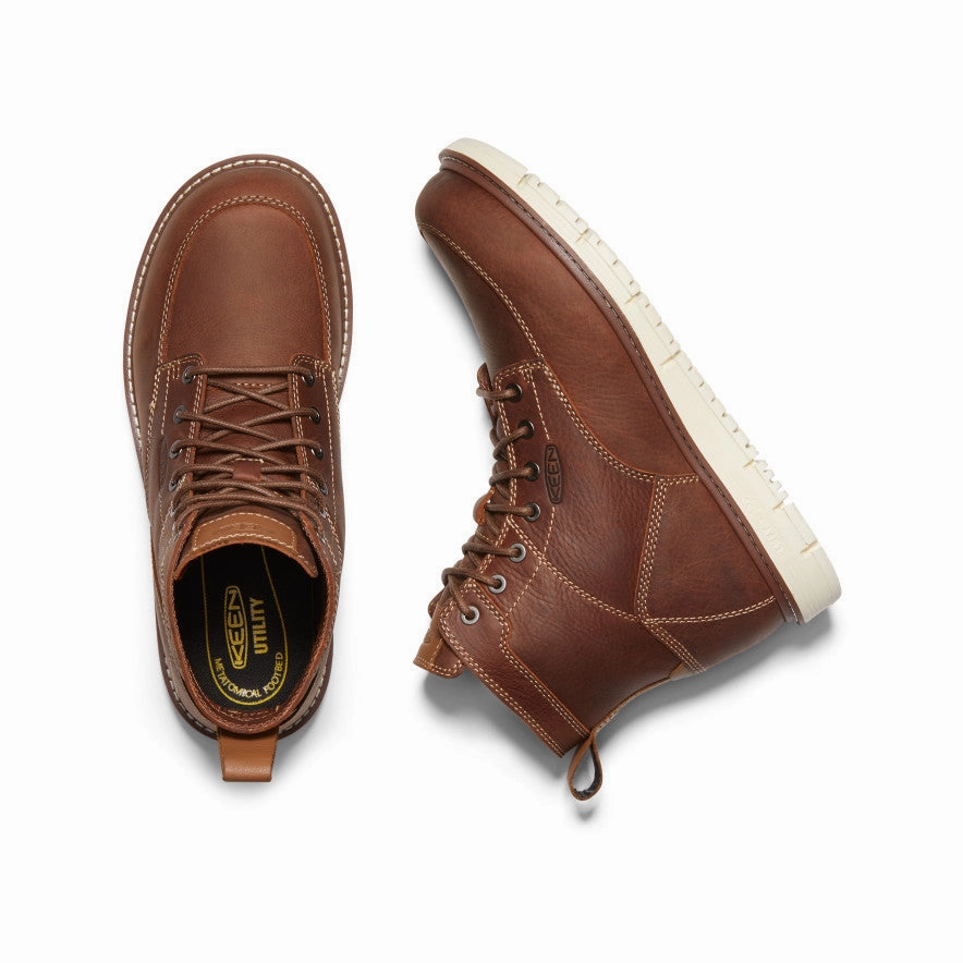 Men's San Jose 6" Boot (Soft Toe)  |  Gingerbread/Off White Steady Ride