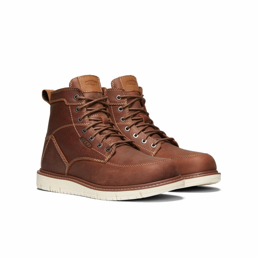 Evening Step Men's San Jose 6" Boot (Soft Toe)  |  Gingerbread/Off White