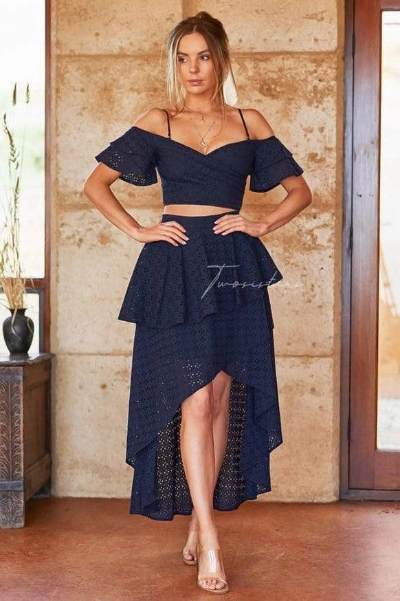 Willabelle Set - Navy breathable-mesh