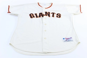 90's San Francisco Giants Russell Athletic Baseball Jersey Modular Panel Layouts Yarn Dye Technique