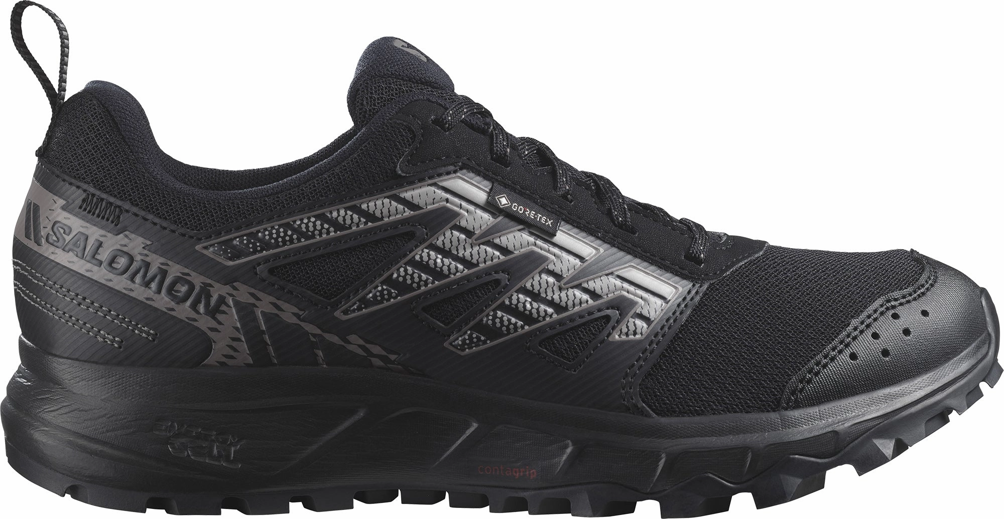 Salomon Wander GORE-TEX Womens Trail Running Shoes - Black running in a group shoes Suitable for all running distances