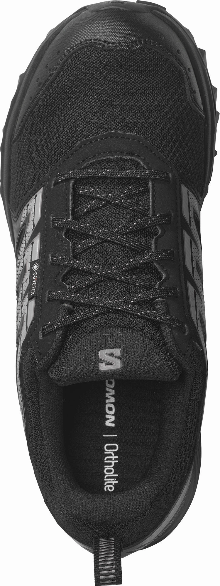 Salomon Wander GORE-TEX Womens Trail Running Shoes - Black Reinforced - seams