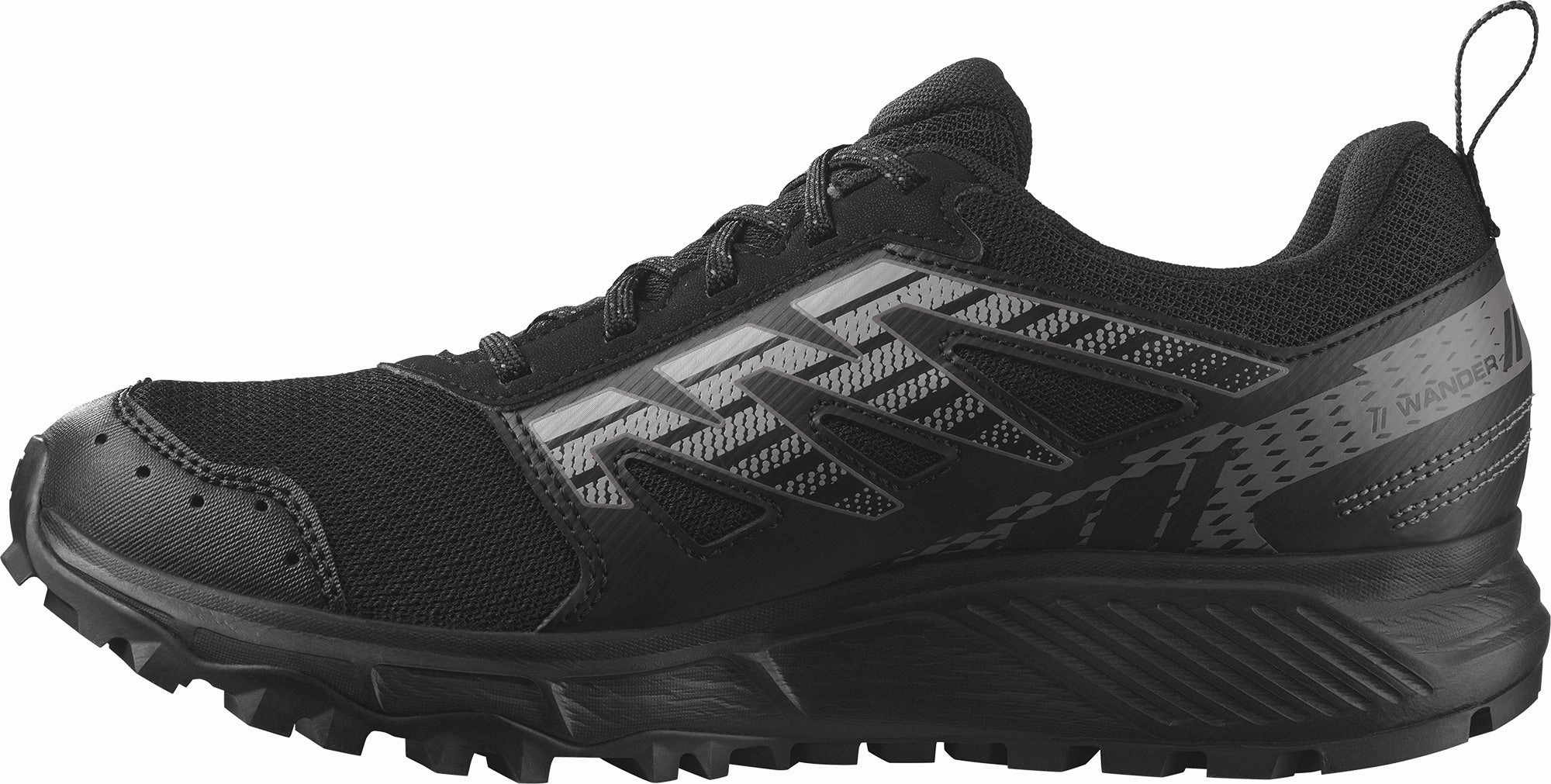 Salomon Wander GORE-TEX Womens Trail Running Shoes - Black Balanced Cushioning Tech adult athletic footwear
