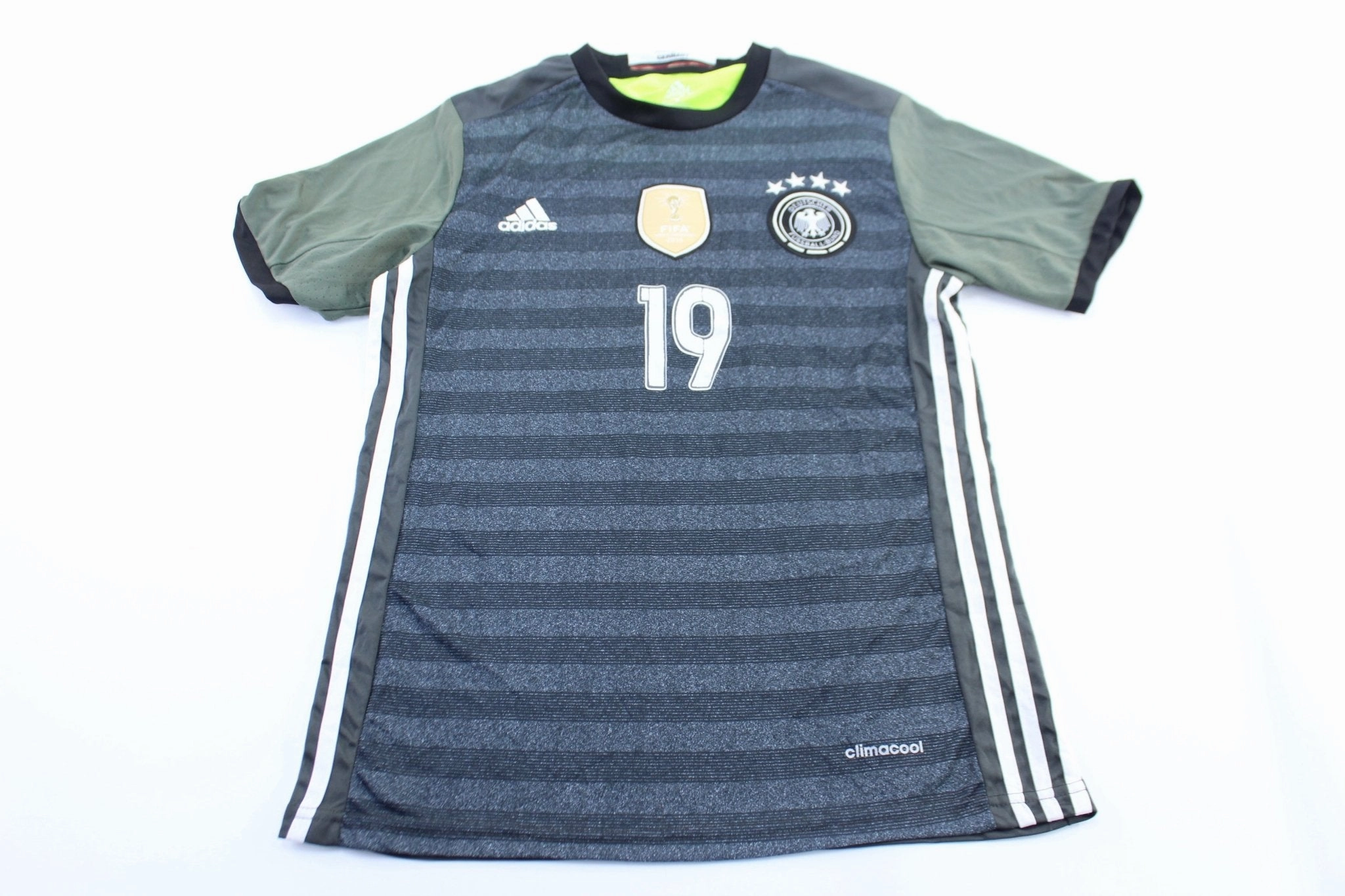 Adidas Embroidered Logo Germany Mario Gotze Soccer Jersey Heat Ready Stylish performance