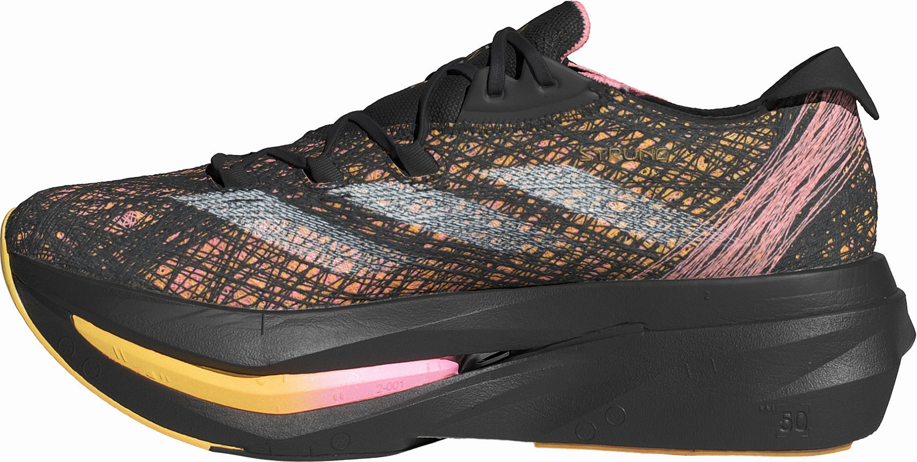 table tennis shoes running in a corporate run shoes adidas Adizero Prime X 2.0 Strung Running Shoes - Black