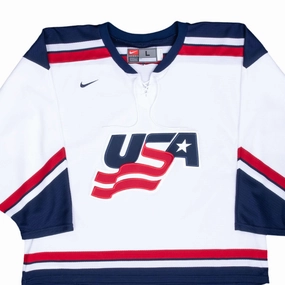 Balanced Motion Functional Fit VINTAGE NIKE TEAM USA ICE HOCKEY JERSEY 2000S LARGE