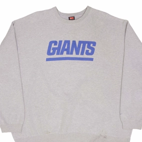 VINTAGE NIKE NFL NEW YORK GIANTS HEAVYWEIGHT GRAY SWEATSHIRT 1990S SIZE 4XL product handmade uniqueness product tribal energy