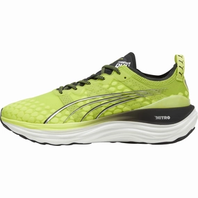 Hilly terrain adaptability Rockered Propulsion Plate Puma ForeverRun Nitro Mens Running Shoes - Yellow