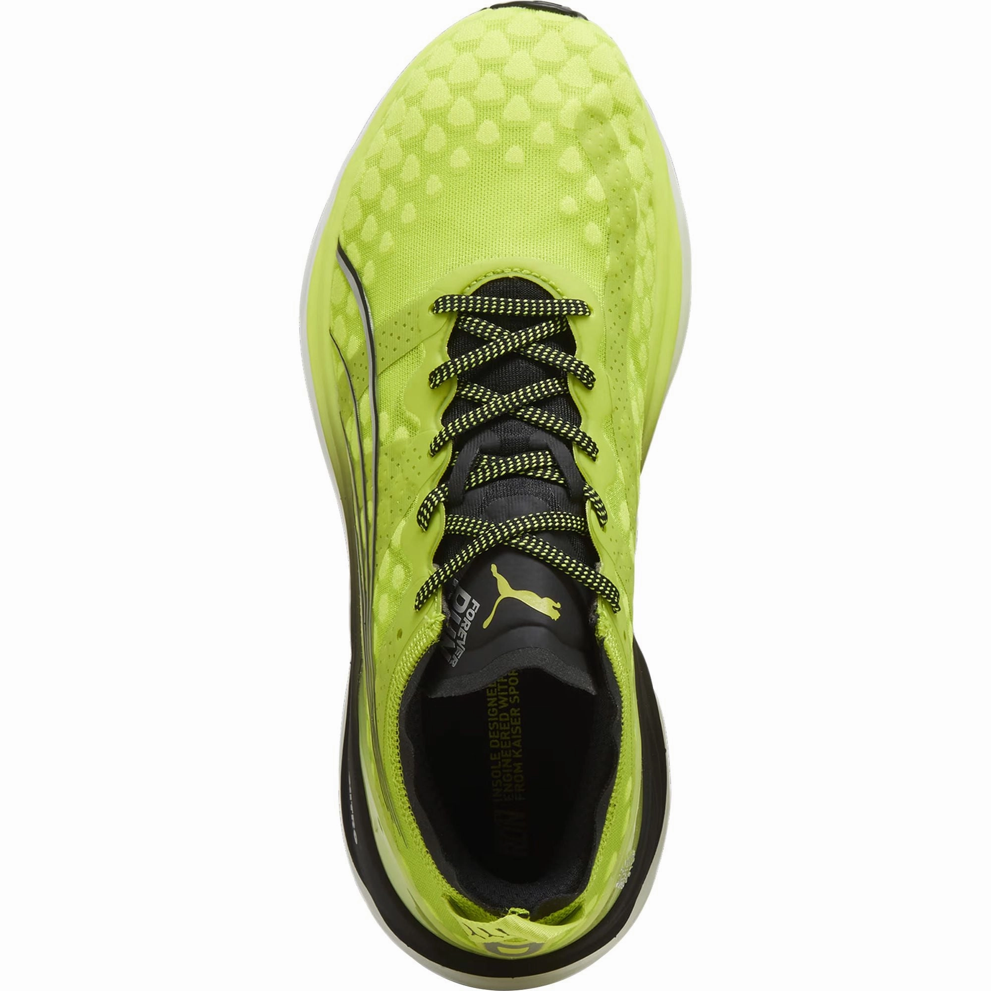 Puma ForeverRun Nitro Mens Running Shoes - Yellow stretchy - straps Oxygen Flow