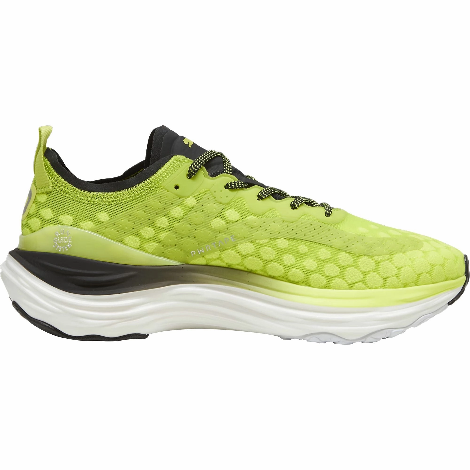 Puma ForeverRun Nitro Mens Running Shoes - Yellow Oxygen Flow Knit wide - fit