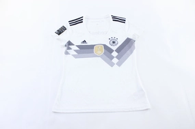 Low Impact Manufacturing warm weather Women's Adidas Embroidered Logo Germany Soccer Jersey