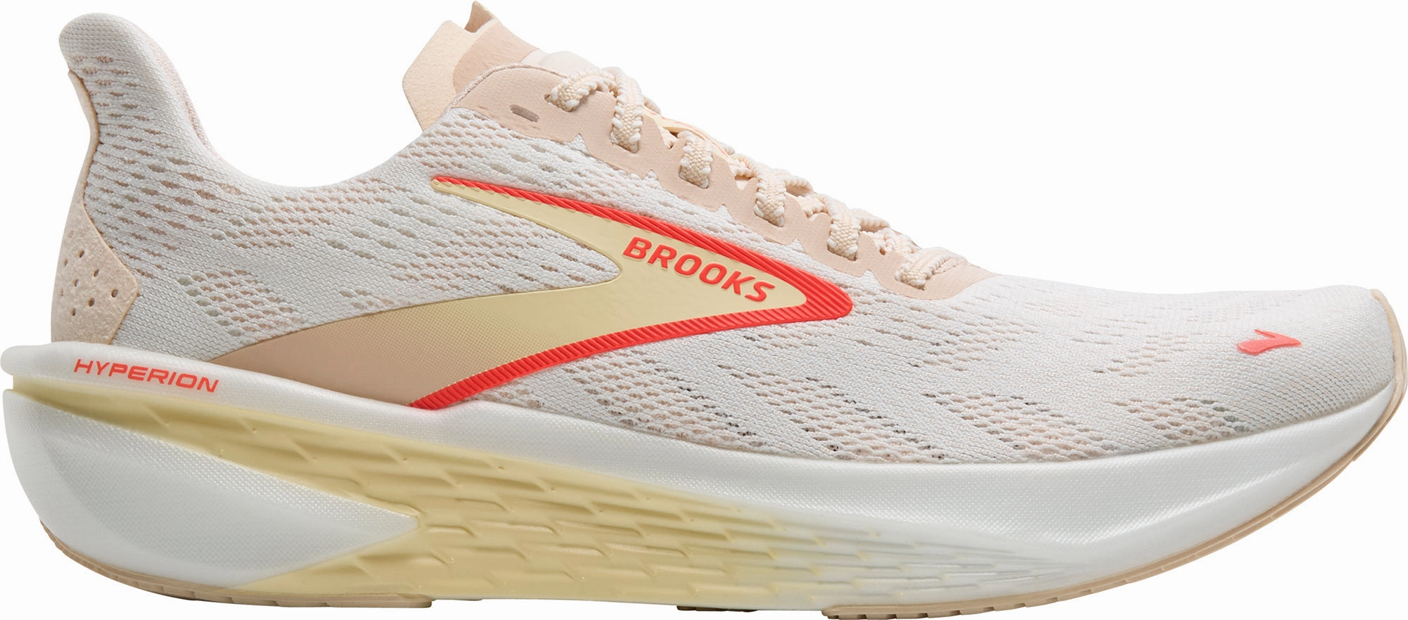 Customizable Lace Closure Brooks Hyperion 2 Womens Running Shoes - White