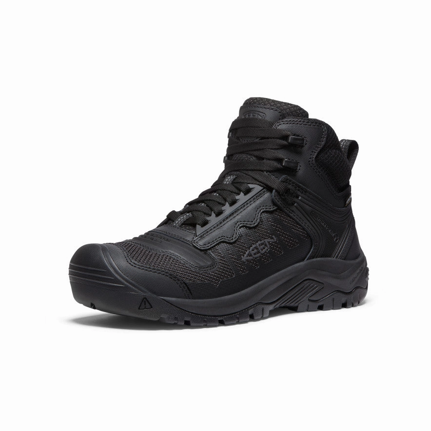Men's Reno Waterproof Mid (Soft Toe)  |  Black/Black Quick Drying
