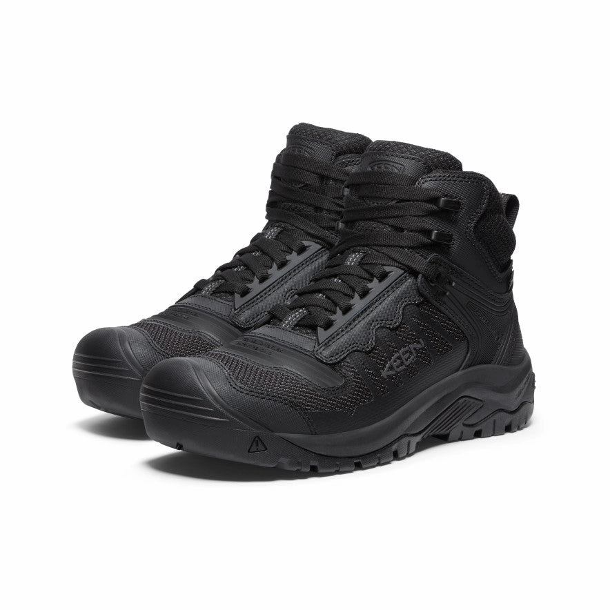 Trail Walking Men's Reno Waterproof Mid (Soft Toe)  |  Black/Black