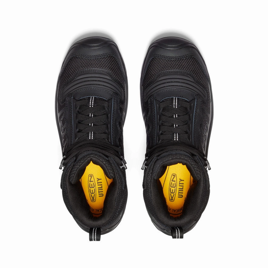 Lightweight Upper Men's Reno Waterproof Mid (Soft Toe)  |  Black/Black