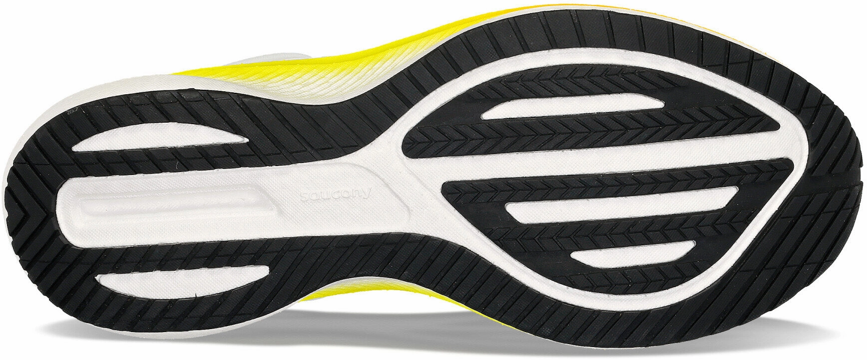 Hyperboloid Structure running in snowy weather Saucony Surge 3 Mens Running Shoes - White