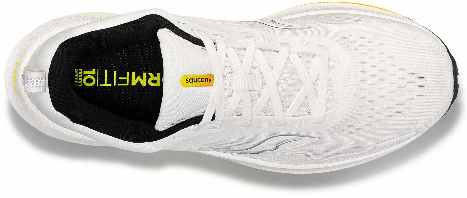 Shock Dispersing Heel Saucony Surge 3 Mens Running Shoes - White