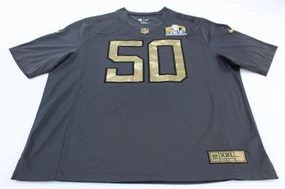 Nike Embroidered Logo 50th Year Anniversary Football Jersey Strong Lines All Purpose Knit