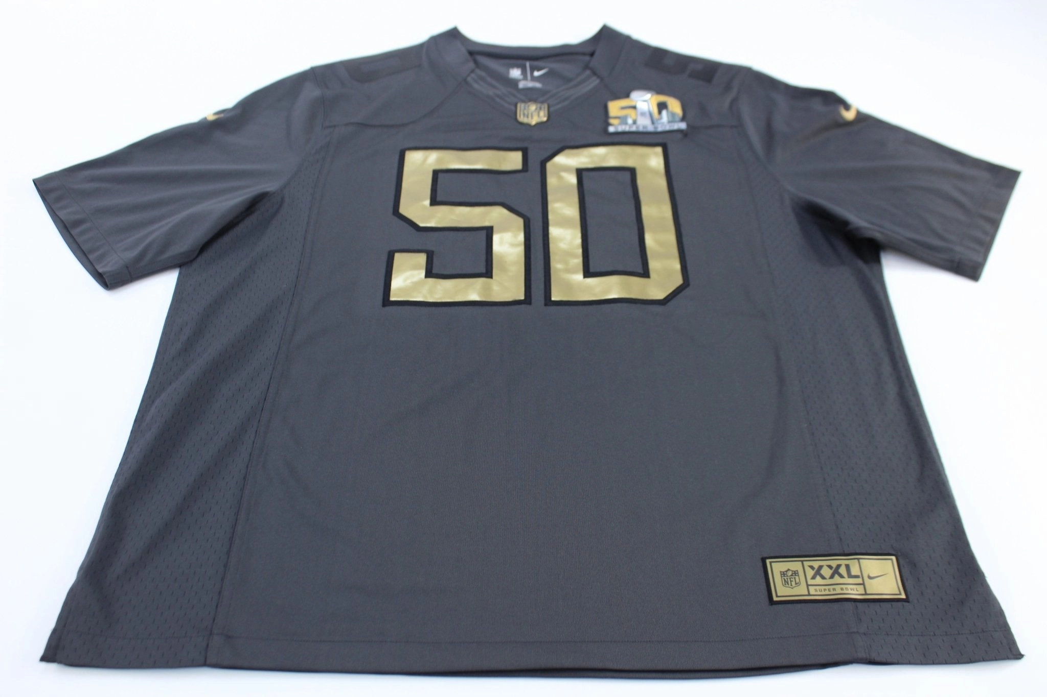 Nike Embroidered Logo 50th Year Anniversary Football Jersey Strong Lines All Purpose Knit