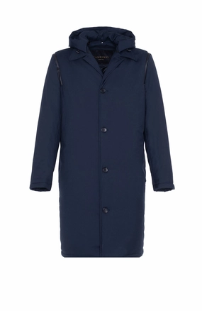 MAVRIK NAVY TOPCOAT Ergonomic Seams Breathable Membrane