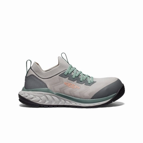 Women's Arvada Shift Work Sneaker (Carbon Toe)  |  Steel Grey/Granite Green Adjustable loop