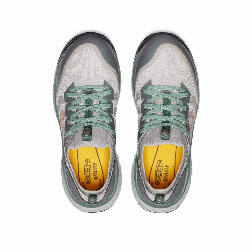 Women's Arvada Shift Work Sneaker (Carbon Toe)  |  Steel Grey/Granite Green Effortless Style