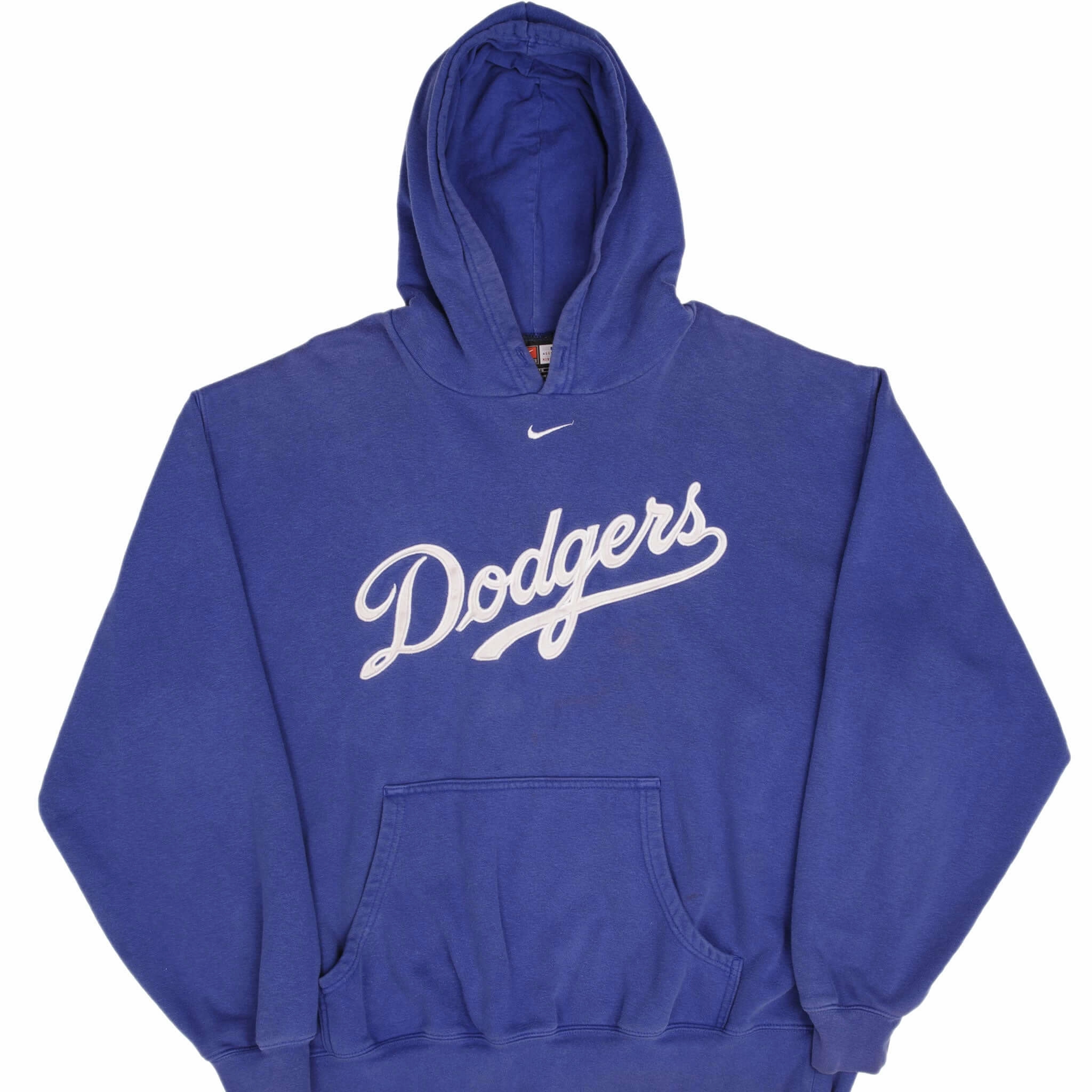 VINTAGE NIKE MLB LOS ANGELES DODGERS CENTER SWOOSH 1990S HOODIE SWEATSHIRT XL Breathable wear product high end luxury