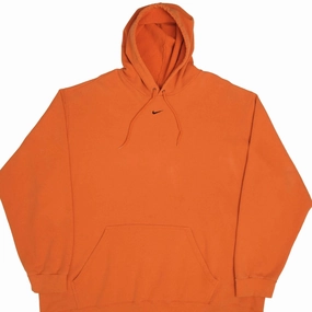 Drawstring Essential Relaxed VINTAGE NIKE CENTER SWOOSH ORANGE TRAVIS SCOTT HOODIE 2000S 3XL