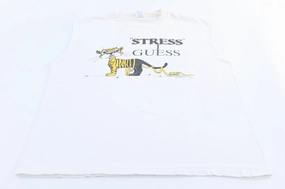 1992 Stress I Guess Animagraphic Tank Top Low Bulk Material