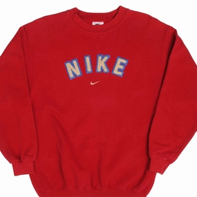 product smooth sleekness VINTAGE NIKE MIDDLE SWOOSH SWEATSHIRT 1990s SIZE MEDIUM MADE IN USA