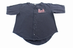 2000 World Wrestling Federation The Rock Baseball Jersey Strong Fabric Run Ready