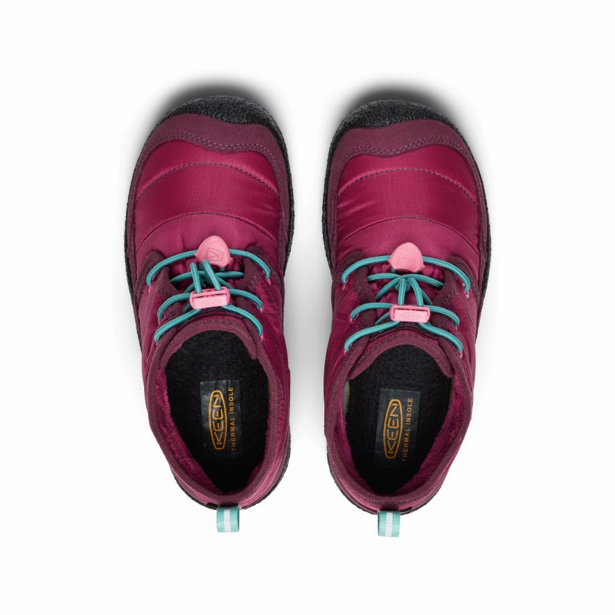 Big Kids' Howser II Waterproof Chukka  |  Beaujolais/Pool Blue Simple Comfort City Tour