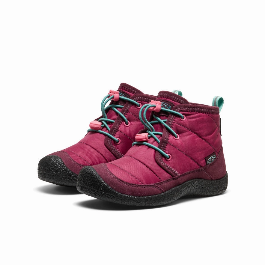 Big Kids' Howser II Waterproof Chukka  |  Beaujolais/Pool Blue Trail Trek
