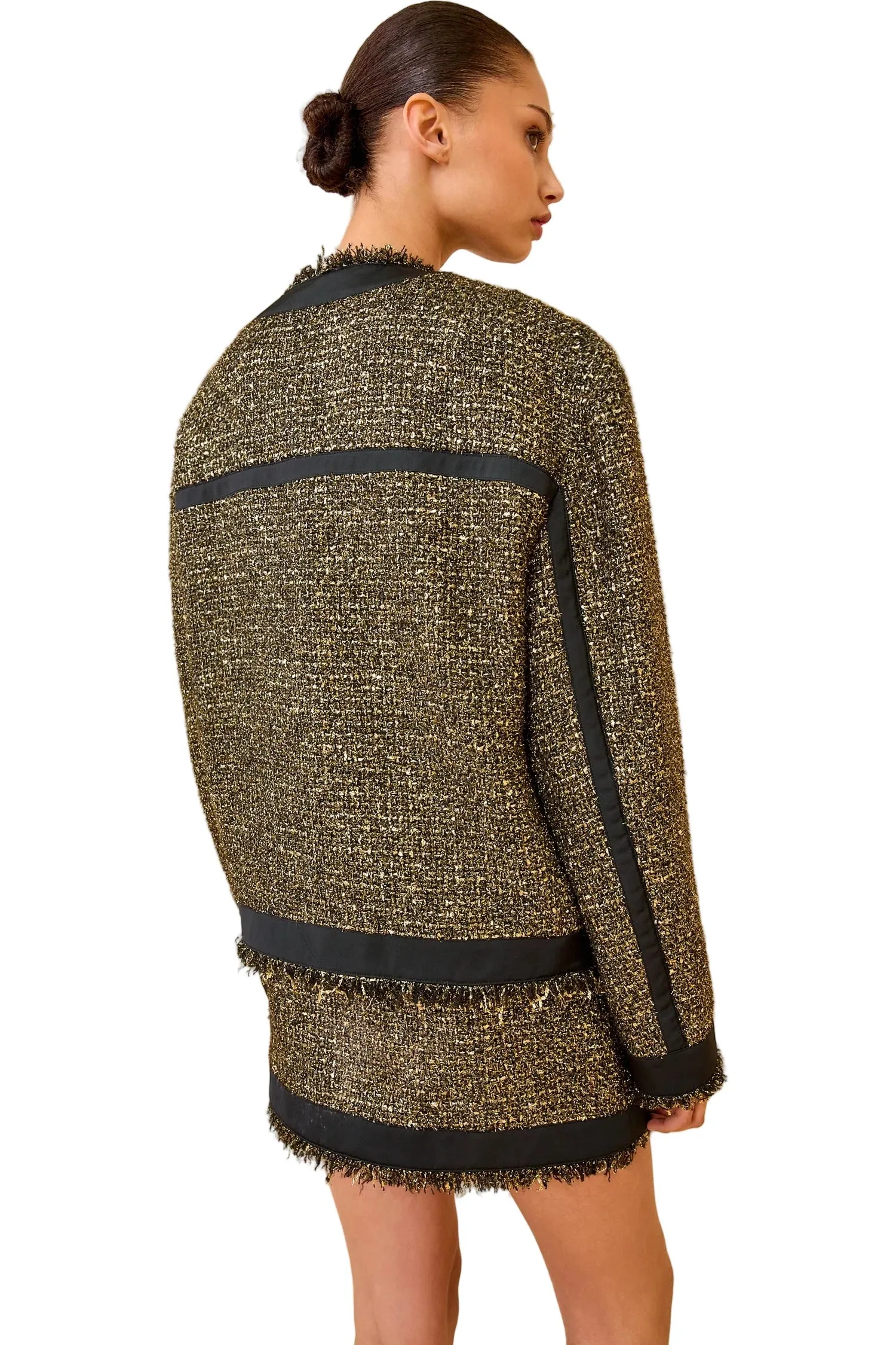 Carmella Tweed Coat in Tapestry firefighters Sport Edge