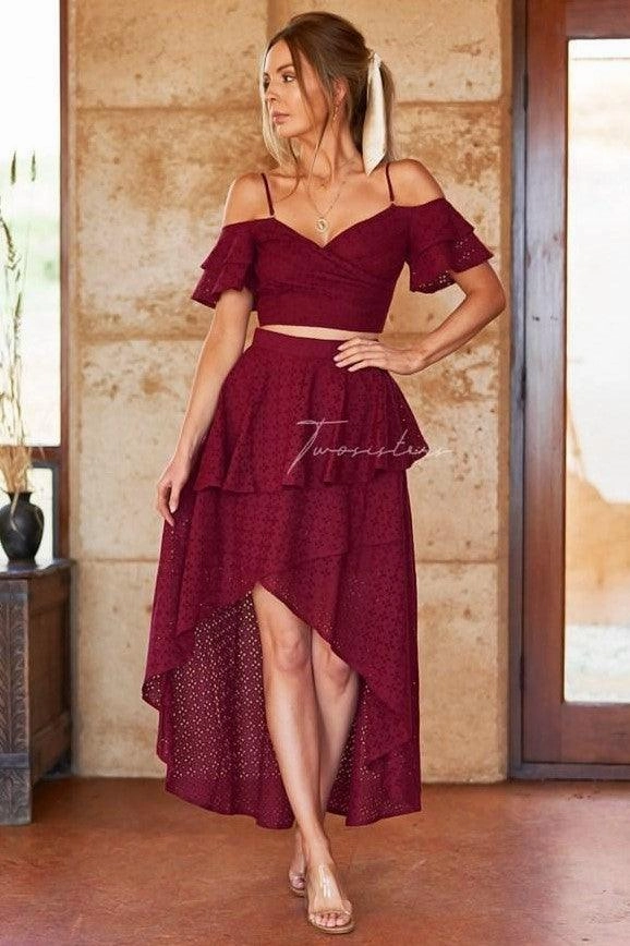 Formal Style Party Perfect Willabelle Set - Red