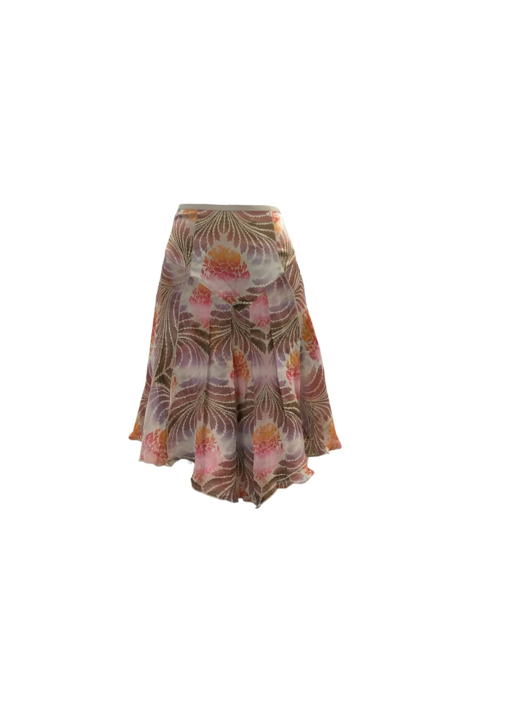 NWT Diane Von Furstenberg Women's Skirt Plum Silk 2=XS Reinforced Hems