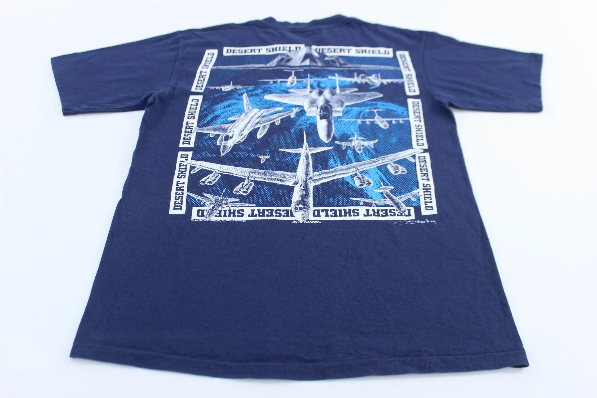 1990 Blackbird Operation Desert Shield T-shirt Essential Wardrobe