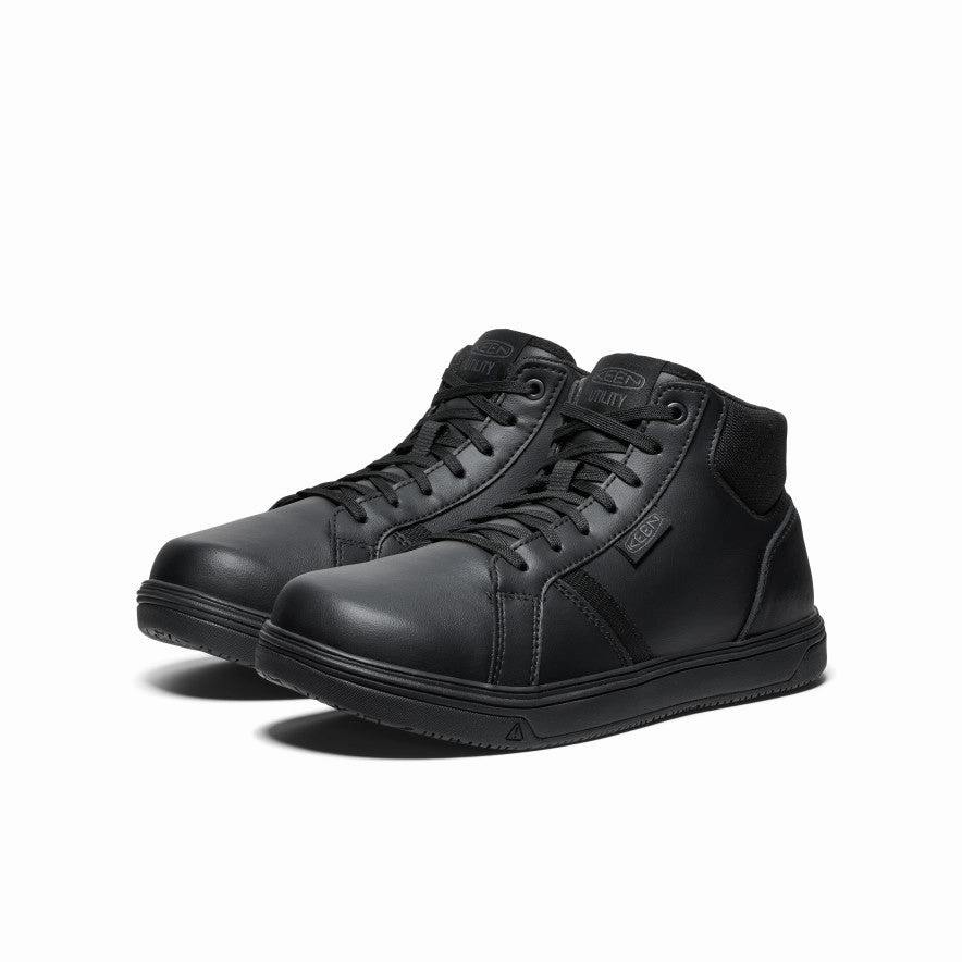 Urban Friendly Fashionable Men's PTC Kenton Mid Work Shoe (Soft Toe)  |  Black/Black