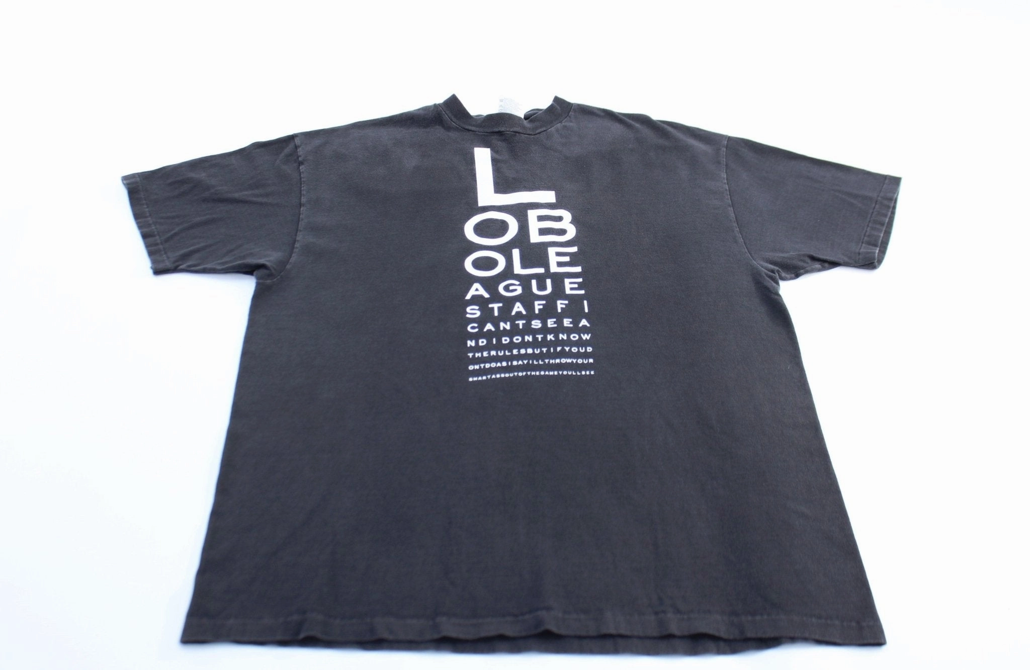 Minimal Fashion All-Season Comfort Wear 90's Lobo League Eyes On The Ball Graphic T-Shirt