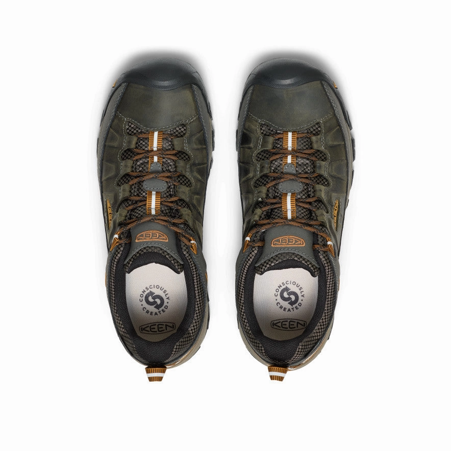 Men's Targhee III Waterproof  |  Black Olive/Golden Brown Adjustable lacing Anti Slip