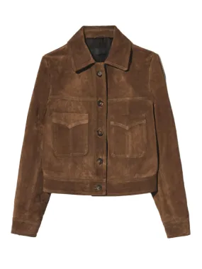 Portray Reinforced Seams Susannah Suede Jacket in Hazelnut